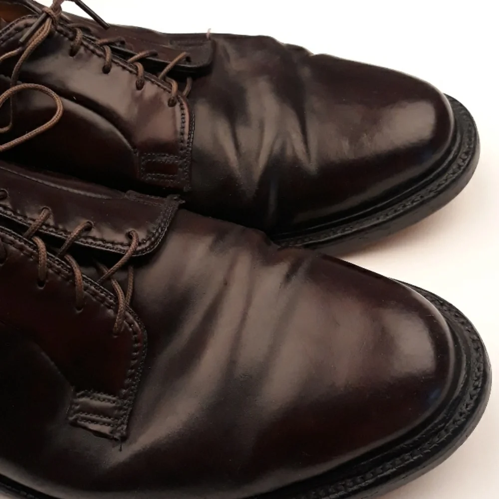 FLORSHEIM Imperial Dark Brown Leather SHELL Sz 9 E Mens Dress Shoes‎